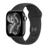 Apple Watch Series 11 42mm Aluminum Jet Black Case Black Sport Band M/L